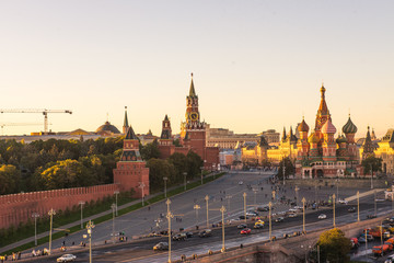 Obraz premium St. Basil's Cathedral on Red Square in Moscow
