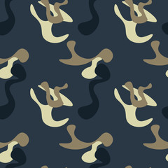 Fototapeta na wymiar Simple camouflage seamless pattern. Natural abstract series.