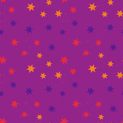 Shiny falling stars seamless pattern. Simple geometry series.