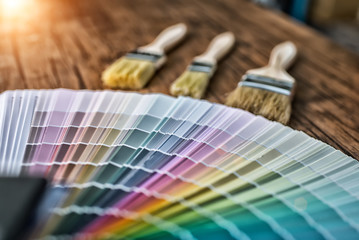 Color palette, guide of paint