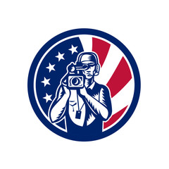 American Cameraman USA Flag Icon