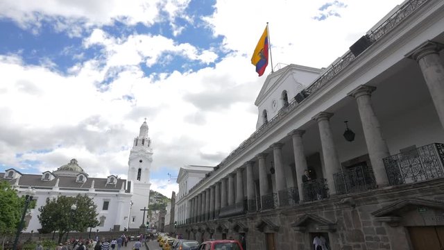 Side view of the Presidential Palace 