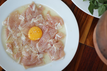 Marinated pork eggs