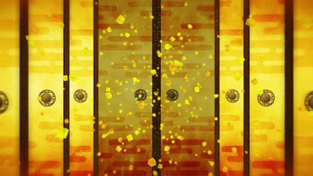 襖 日本文化 和紙 豪華 ループ