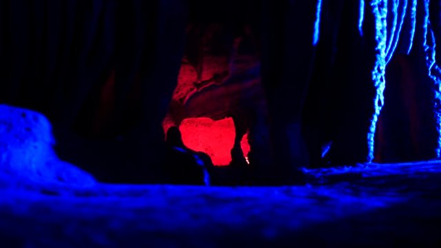 Video clip of Ruby Falls cave in Tennessee