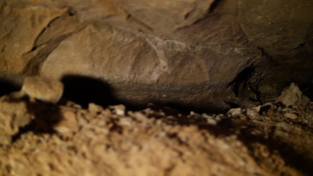 Video clip of rock formations in Ruby Falls Cave