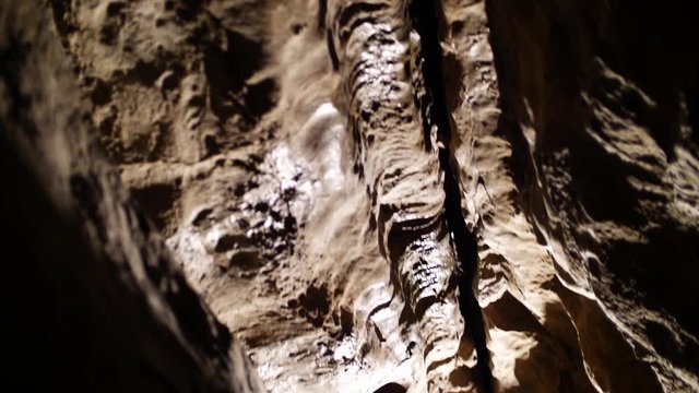 Ancient rock formations in the cave at Ruby Falls