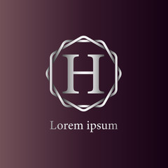 Initial Letter H Logo Tempalate