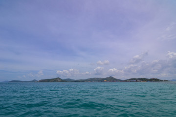 Ocean view in sunny summer day