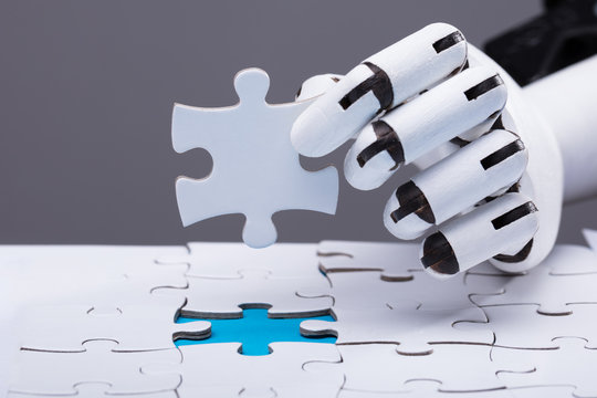 Robot Solving Jigsaw Puzzle