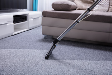 Vacuum Cleaner Over Carpet