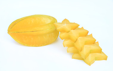 Star apple isolated on white background.
