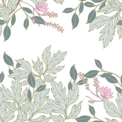 Abstract elegance pattern with floral background.