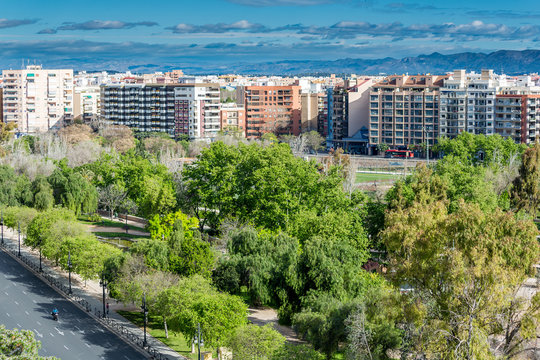 Turia Gardens Park, Valencia, Spain