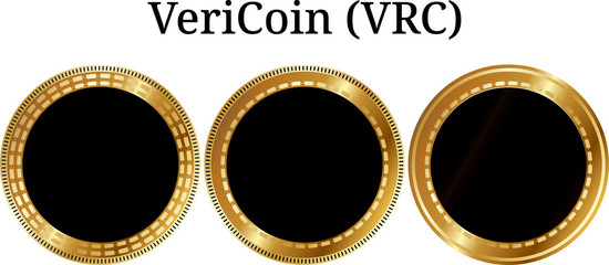 Set of physical golden coin TransferCoin (TX)