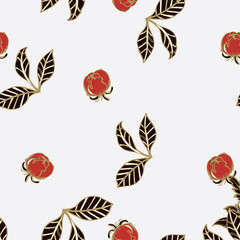 Abstract elegance pattern with floral background.