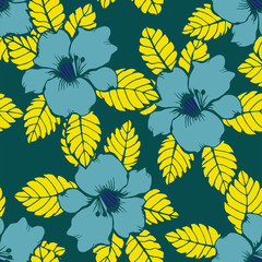 Abstract elegance pattern with floral background.