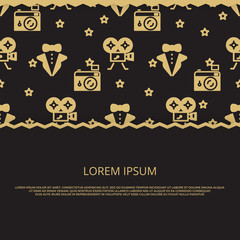 Cinema party, movie award banner design