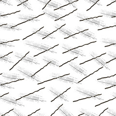 Vector grunge seamless texture of hand-drawn intersecting trembling lines.