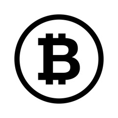 bitcoin internet money icon vector