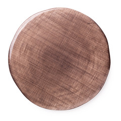 Empty blank dish Top view isolated on a white background
