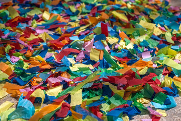 Fototapeta premium festive colorful confetti