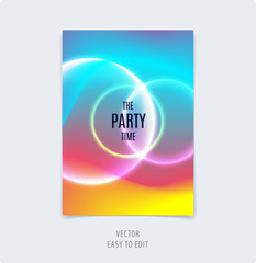 Naklejka premium Abstract colourful poster graphic design of brochure in fluid liquid style with blurred smooth background.