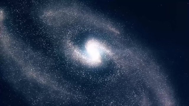 Galaxy. Beautiful spiral galaxy somewhere in deep space. Spiral Galaxy