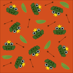 background Princess Frog Lilies and arrows .