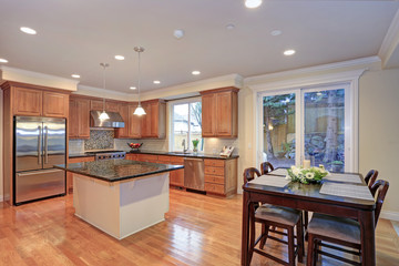 Luxury kitchen fitted with Viking appliances.