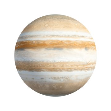 3D Rendering Planet Jupiter isolated on white