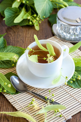 Lime flower tea