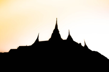 Roof of Main chapel with silhouette style.