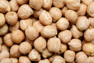 Chickpea macro shot, abstract texture or pattern