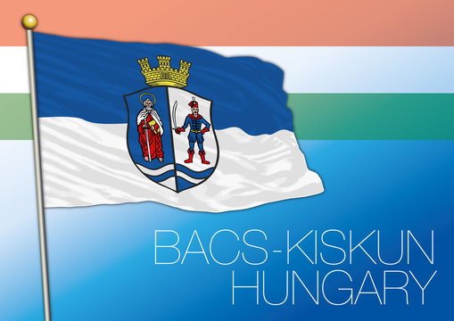 Bacs Kiskun regional flag, Hungary