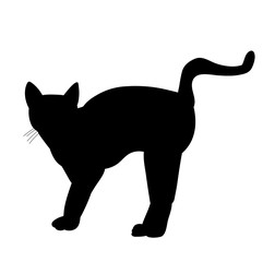 icon, silhouette cat
