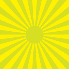     Abstract background with cartoon rays of yellow color. 