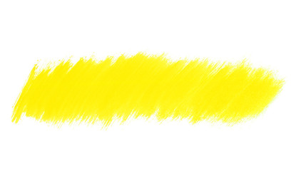 Gelbe unordentlich gemalte Markierung