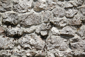 Old grey stone wall background