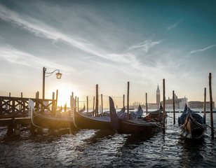 Beautiful Venice view under sunlight.
