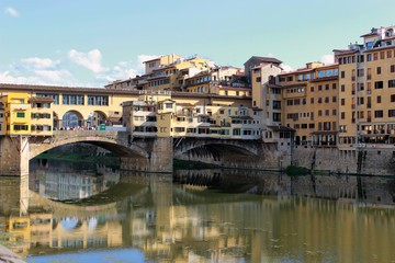 view of old bridge in Florence