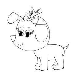  book coloring dog character