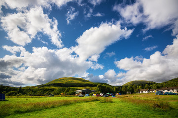 Fototapeta na wymiar Camping in Scotland