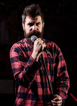 Musician, singer makes effort to win musical contest.