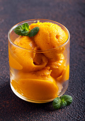 Mango soft ice cream