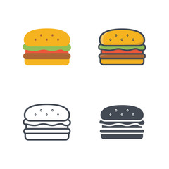  food icon vector flat solid silhouette line