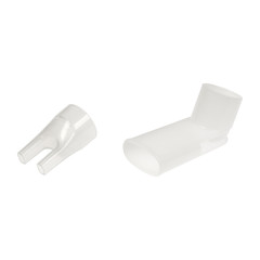 Masks for inhaler. Oxygen mask isolated on white background