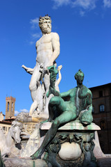 Obraz premium Fountain of Neptune in Florence