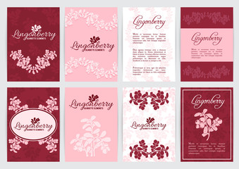 Lingonberry A4 templates