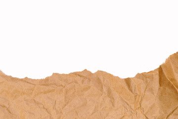 Ripped paper, space for advertising copy isolated on white background